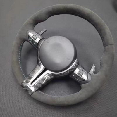 For BMW F10 F30 F11 F15 F16 X5 X6 M3 F33  Alcantara Carbon Fiber Steering Wheel