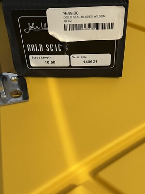 John Wilson Gold Seal Blades (Pre-owned With Box). Blade Sharpened 3 Times.