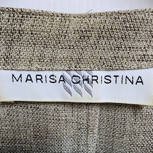 Marisa Christina Blazer Women S Beige Button Long Sleeve Lagenlook Office Casual - Picture 8 of 9