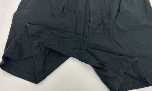 Pantaloncini chino vintage anni 90 DOCKERS misto lino 38 nero sbiadito doppia piega minimal - Foto 3 di 9