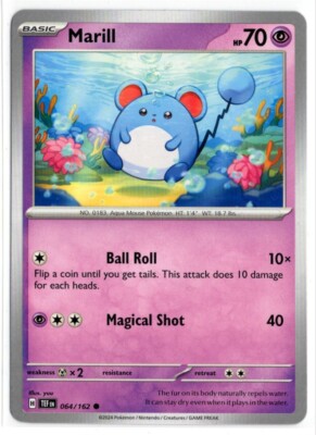 Pokemon Temporal Forces 064/162 Marill