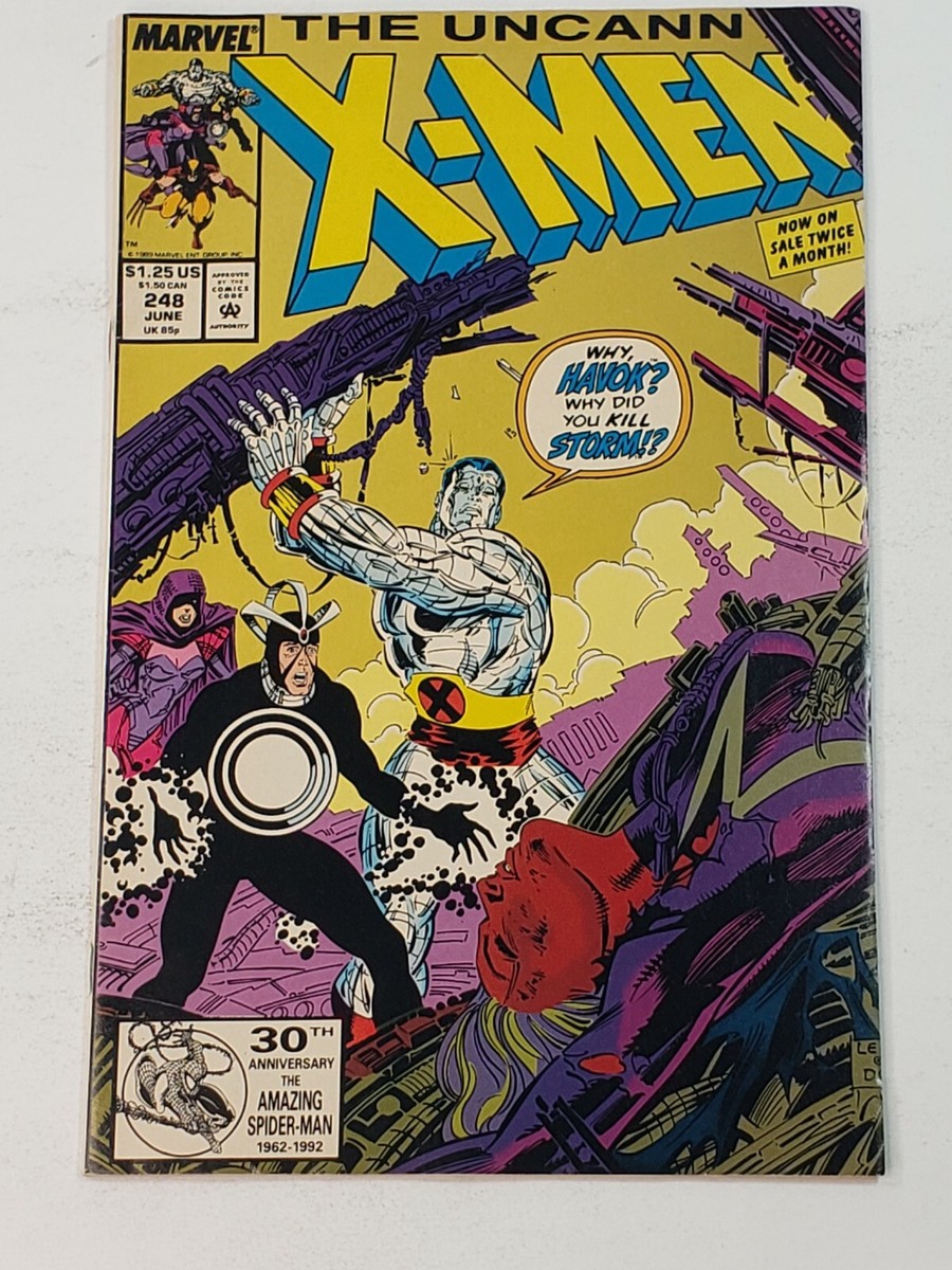 THE UNCANNY X-MEN 248 Gold 2nd Print Marvel Comics 1ST JIM LEE X