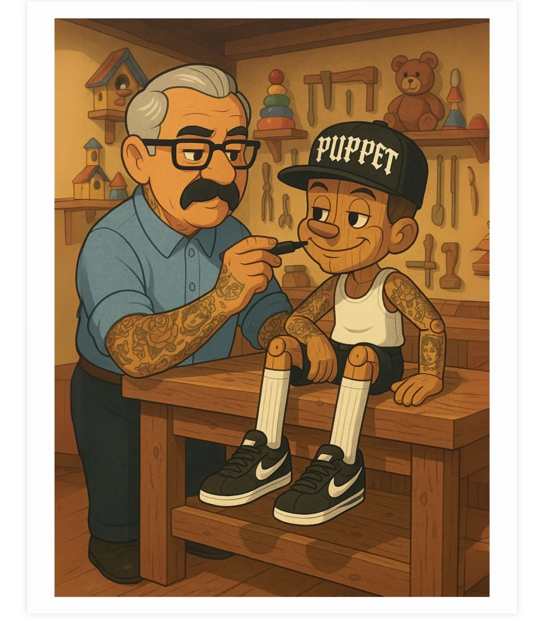 Chicano Tattoo Art, cholo art print, chicano wall art, mexican wall art poster
