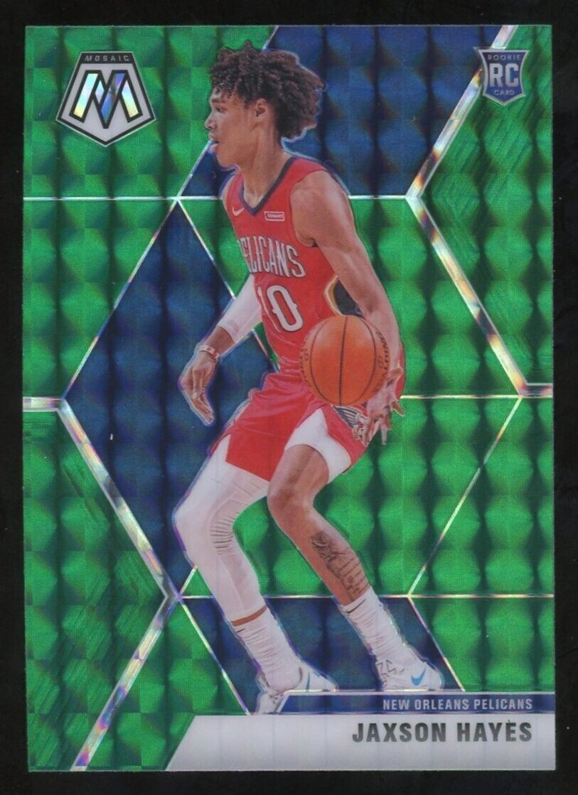 2019-20 Panini Mosaic Jaxson Hayes Rookie Green Prizm Pelicans RC #221