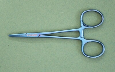 Arterienklemme Gefaessklemme Klemme blau gerade 13 cm