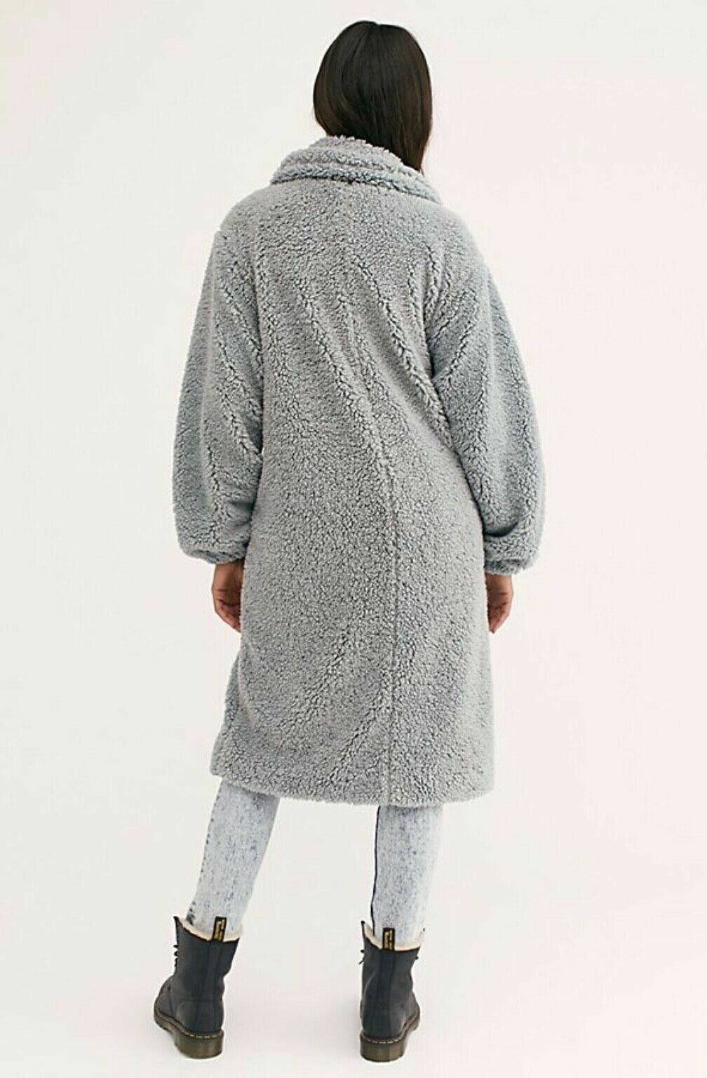 Dusty Blue Tessa Teddy Coat NEW Jacket 