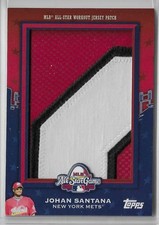 2009 Topps Update Johan Santana All-Star Jumbo Patch Relic ASJP-44 #1/6