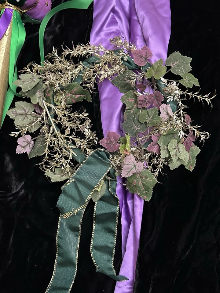 King & Queen Robe/Shawl Costume Mardi Gras Ren Fair Scepters & Crowns Hand Made - Image 3 of 4