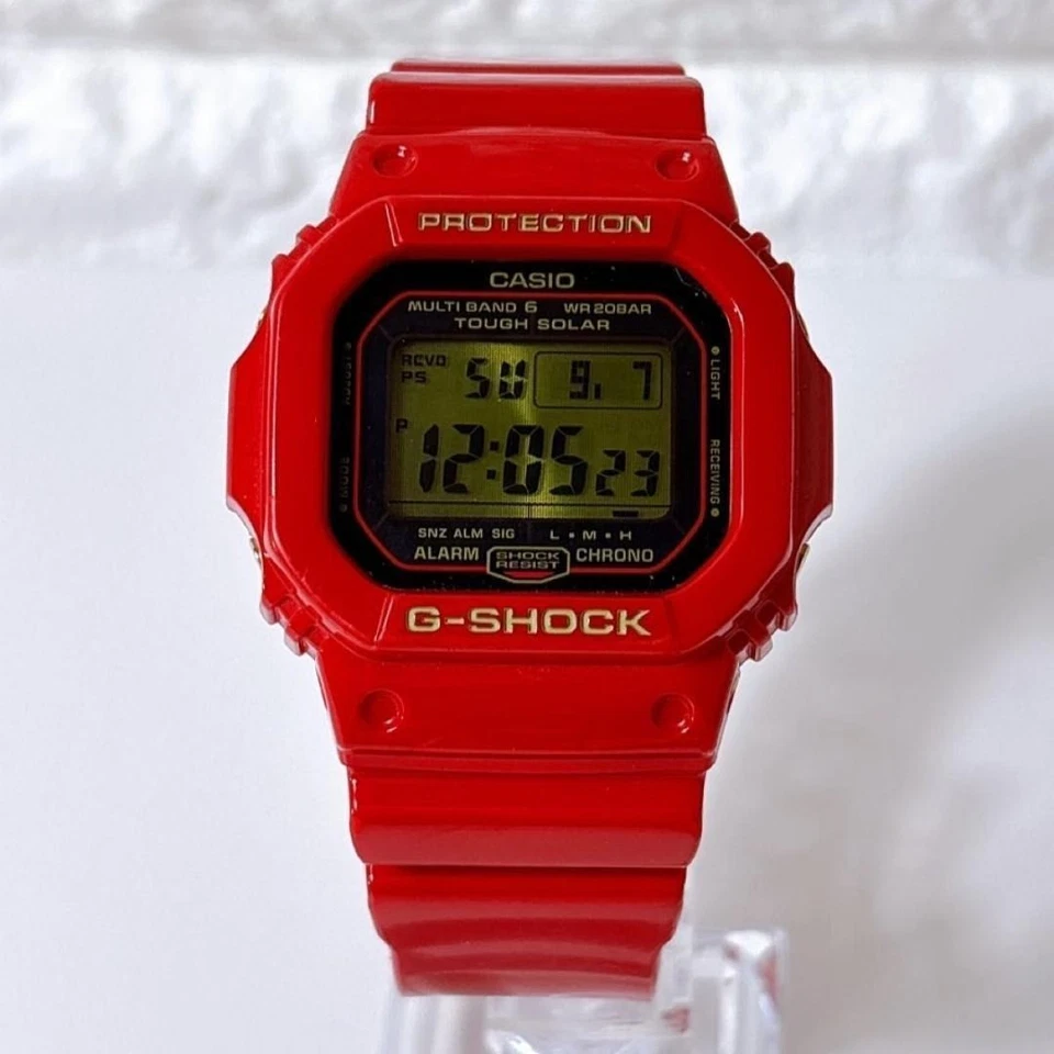 CASIO G-SHOCK GW-M5630A-4JR Rising Red 30th Anniversary Solar Atomic Watch Rare - Image 2 of 4