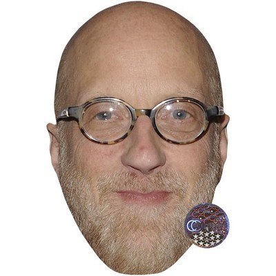 Chris Elliott (Glasses) Celebrity Mask, Flat Card Face, Fancy Dress Mask