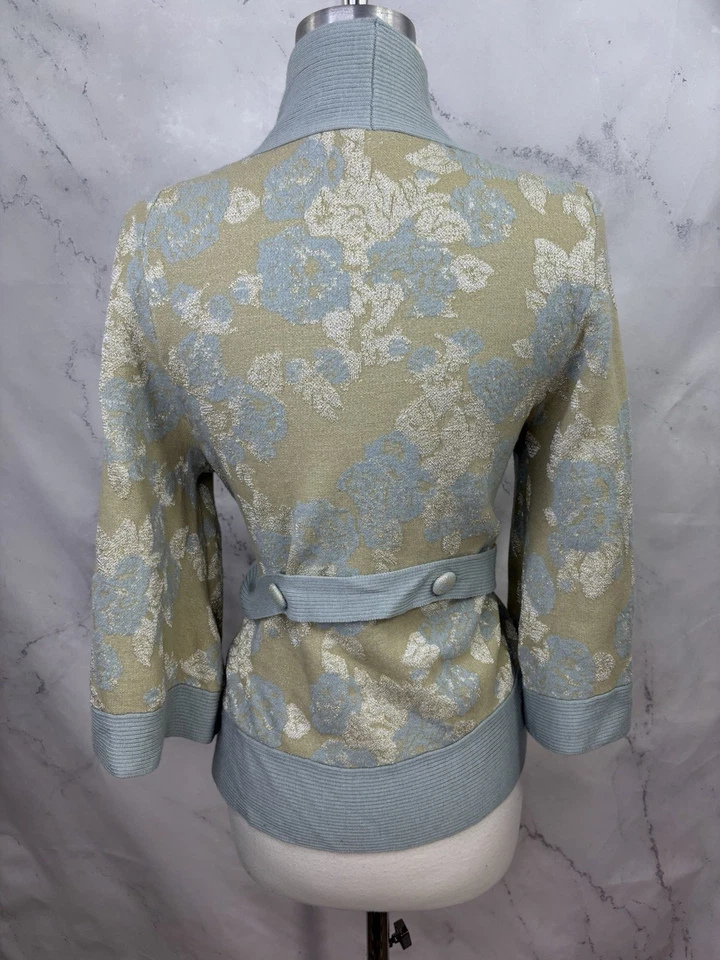 Cárdigan Anthropologie Polilla Invierno Solsticio Envoltura M Suéter Caprichoso Lana de Hadas Foto 2 de 4