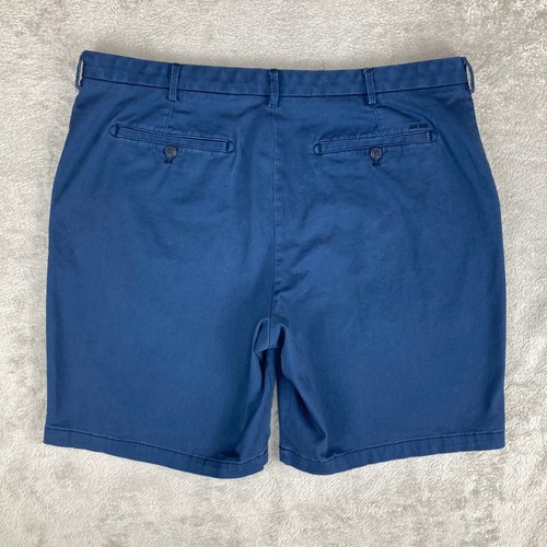 IZOD Saltwater Stretch Mens Blue Chino Shorts Size 40 Casual - Picture 2 of 14