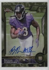 2015 Topps Chrome Rookies STS Camo Refractor 49/99 Breshad Perriman Auto 0jd0