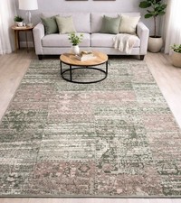 Green Modern Rug Extra Large Soft Carpet Living Room Bedroom Hallway Runner Mat