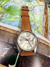 Mens Rolex Oyster Perpetual Datejust Steel Silver Sigma Dial 36mm Watch 8