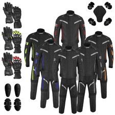 Tuta Impermeabile Moto Pantaloni Moto Giacca Guanti Corazzati CE