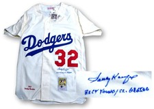 Sandy Koufax Signed Autograph Jersey Dodgers 
