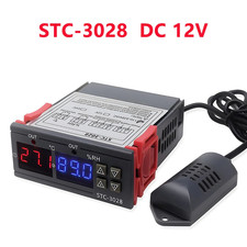 STC-3028 Dual Digital Thermostat Temperature Humidity Controller Thermometer Hyg
