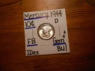 1944D Mercury Dime Gem BU++ AWESOME!!!! PQ!!!! Full Bands!!! BEAUTY++++