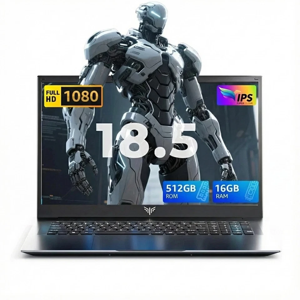 ACEMAGIC 18,5" Laptop Intel 12th N150 16GB DDR4 RAM 512GB SSD Win11 PR