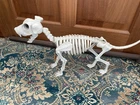 Halloween  Skeleton Plastic Dog   34 cms  Long Figure