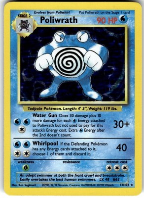 Poliwrath Base Set 013/102 1999