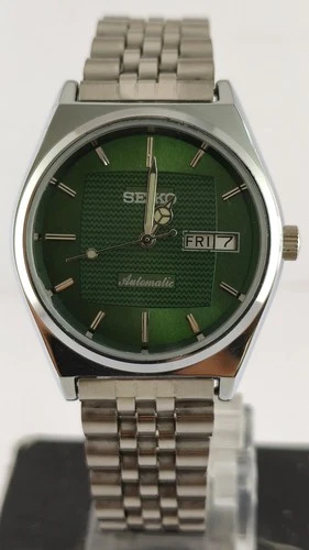 Vintage Seiko 5 Automatic Green Dial 6309 17 J D/D Men Wristwatch Stay Punctual