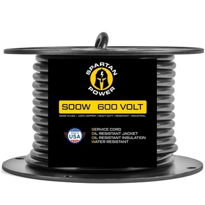 SOOW Multi-Conductor Wire 6/4 Portable Power Cable - 600V, 50A, Heavy-Duty Fl...