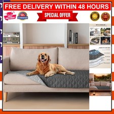 Reversible Dark Grey/Light Grey Pet Blanket - 30x70 Inch Waterproof Protector