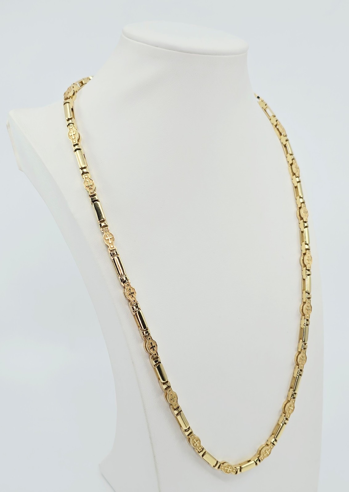 Unique Fancy 14K Solid Yellow Gold Custom Religio… - image 3