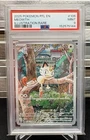 2025 POKEMON PHANTASMAL FLAMES #106/094 MEOWTH ILLUSTRATION RARE PSA 9