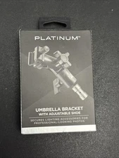 Platinum- Umbrella Bracket with Adjustable Shoe - Black