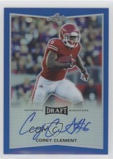 2016 Leaf Metal Draft Blue Prismatic 46/50 Corey Clement #BA-CC2 Auto 3hd