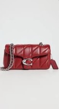 COACH Tabby Shoulder Bag 20 Quilted Dark Ruby 2WAY Crossbody CP149 NEW