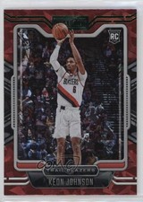 2021-22 Panini Chronicles Playbook Green Ice Keon Johnson #289 1jk7