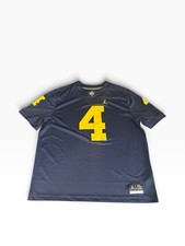 Jordan Men University Of Michigan Wolverine Football Navy Blue Jersey Sz XL