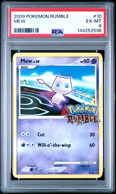 2009 POKEMON RUMBLE #10 MEW PSA 6