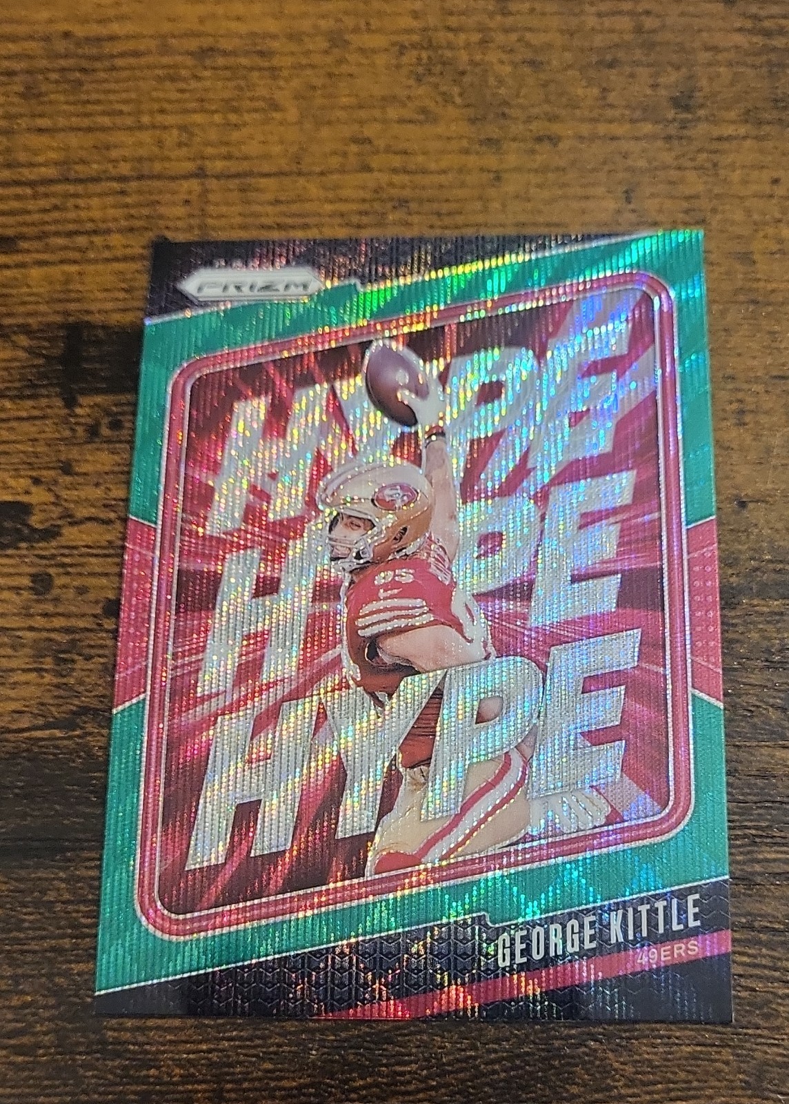 2024 Panini Prizm - Hype George Kittle #8 Green Wave Prizm