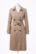 Very Beige Trench Mac Coat Size 8 New without Tags  Belted Spare Buttons Inc.