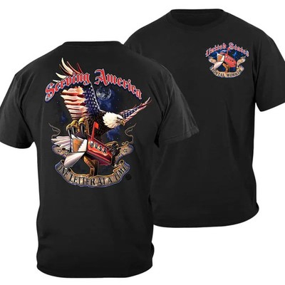 Postal Worker Shirt with Eagle and Mailbox Graphic, Serving America One Letter a