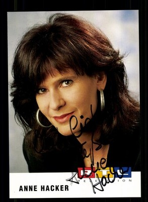 Anne Hacker RTL  Autogrammkarte Original Signiert # BC 229704