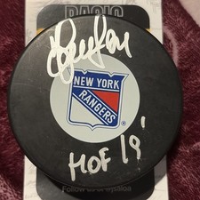 Sergei Zubov Signed New York Rangers Hockey Puck JSA