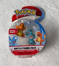 Pokemon Battle Action Figure Charmander + Wynaut Jazwares 2021/New
