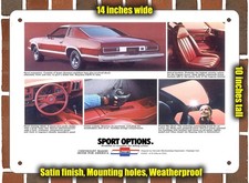 Metal Sign - 1975 Chevrolet Laguna Type S-3 Options - 10x14 Inches