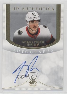 2023-24 SP Authentic UD Authentics Shane Pinto #UDA-PI Auto 11jd