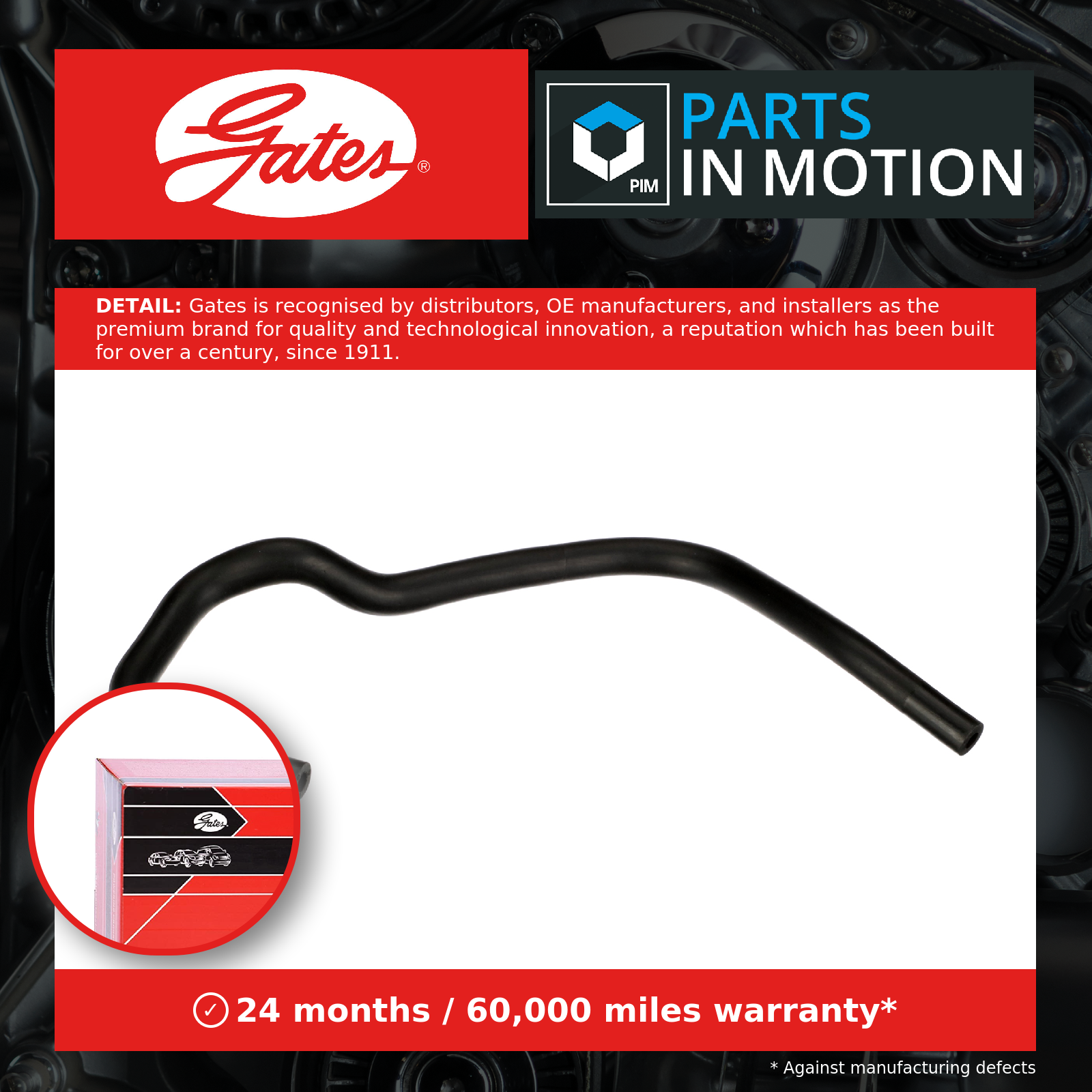 GATES CRANKCASE BREATHER HOSE - EMH399 - Image 11