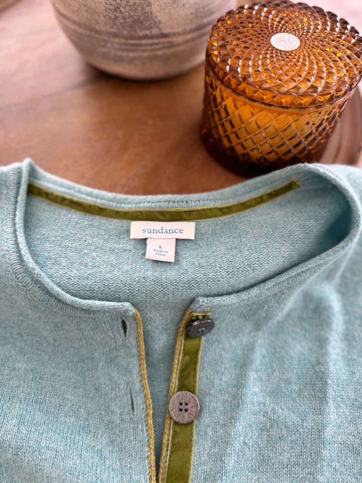 Lote de 3 Suéter Cárdigan Sundance Mujer Grande L Foto 4 de 4