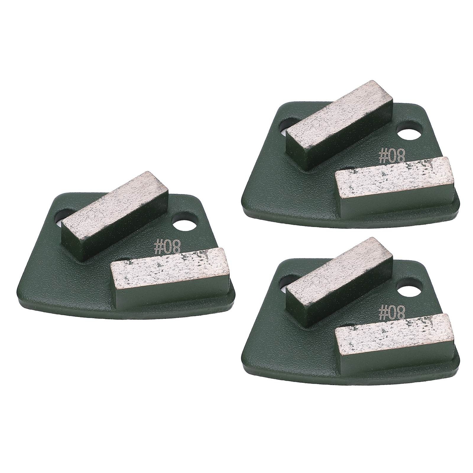 3Pcs Trapezoid Shoes Aggressive For Concrete Floor Gree