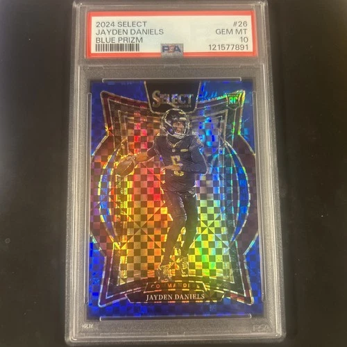 2024 Select Jayden Daniels Concourse RC Blue Prizm #/249 Commanders PSA 10 GEM