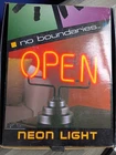 no boundaries Neon Light Open Sign Red Vintage Lamp
